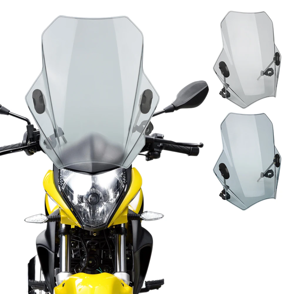 For MT07 MT09 Windshield Covers Motorcycle Windscreen Adjustable Windscreen For HONDA CBR600RR CB1000R GXSR 600 750
For MT07 MT09 Windshield Covers Motorcycle Windscreen Adjustable Windscreen For HONDA CBR600RR CB1000R GXSR 600 750