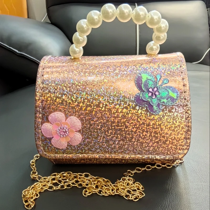 Girls Princess Crossbody Bag Cute Flower Little Girl Pearl Handle Purse Party Handbags Gift for Kids
Girls Princess Crossbody Bag Cute Flower Little Girl Pearl Handle Purse Party Handbags Gift for Kids