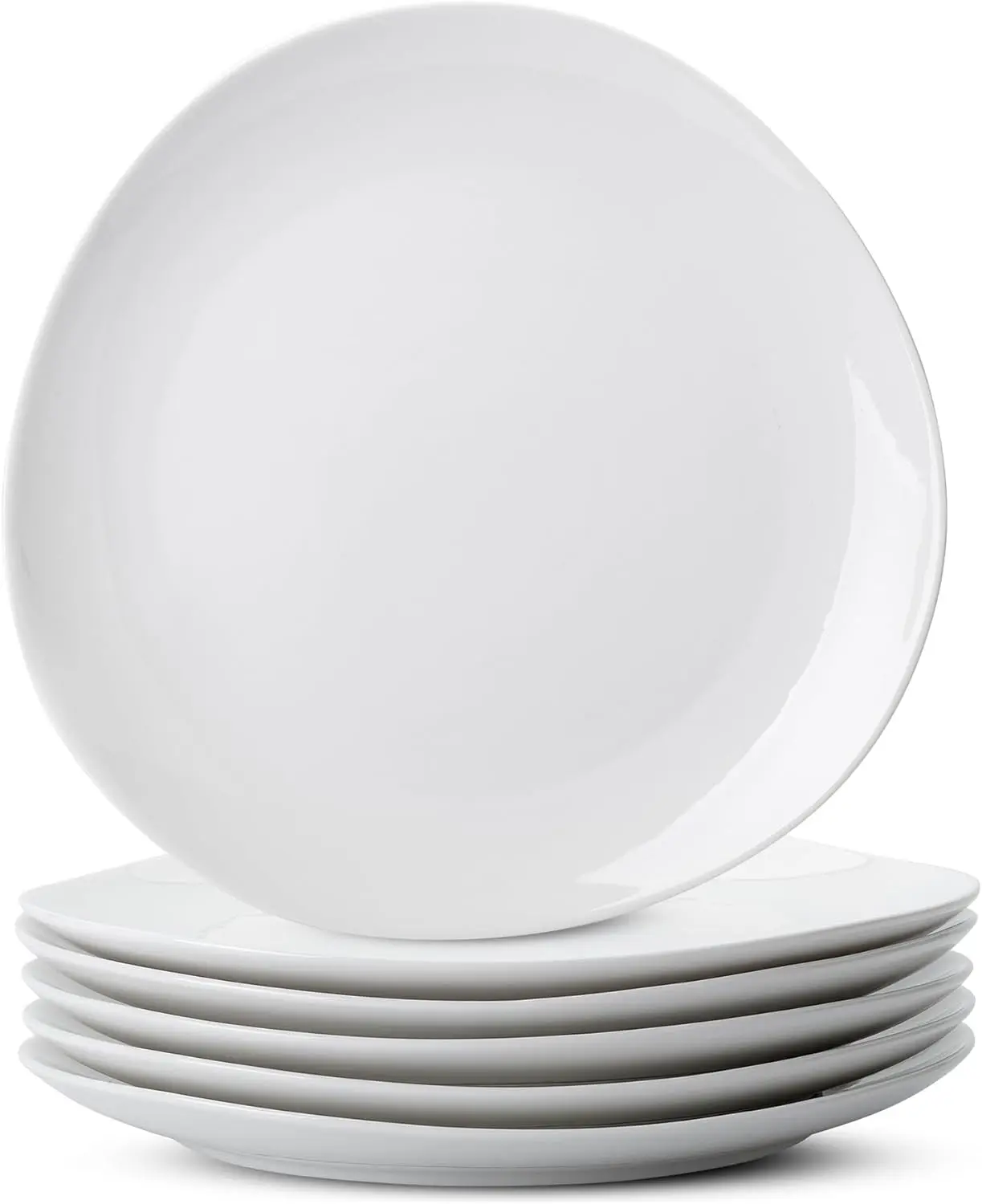White Porcelain Dinner Plates, Triangular, Set of 6, 11 Inch, Modern Style, White Color, Dishwasher & Microwave Safe
White Porcelain Dinner Plates, Triangular, Set of 6, 11 Inch, Modern Style, White Color, Dishwasher & Microwave Safe