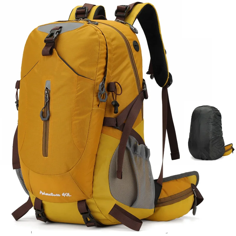 Mountaineering backpack 40 liters travel camping backpack with rain cover suitable for hiking and camping
Mountaineering backpack 40 liters travel camping backpack with rain cover suitable for hiking and camping