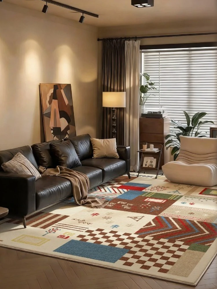 Retro Dopamine Living Room Carpet Foldable Machine Washable Sofa Coffee Table Anti-Slip Floor Mat Home Bedroom Bedside Soft Rug
Retro Dopamine Living Room Carpet Foldable Machine Washable Sofa Coffee Table Anti-Slip Floor Mat Home Bedroom Bedside Soft Rug