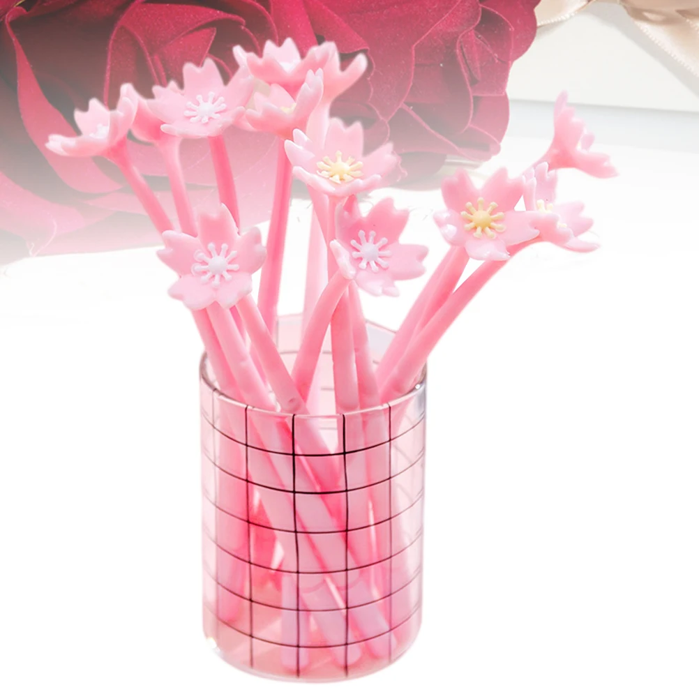 12Pcs Pink Silicone Gel Pen Lovely Sakura Design For Girls Students Smooth Writing Stationery
12Pcs Pink Silicone Gel Pen Lovely Sakura Design For Girls Students Smooth Writing Stationery