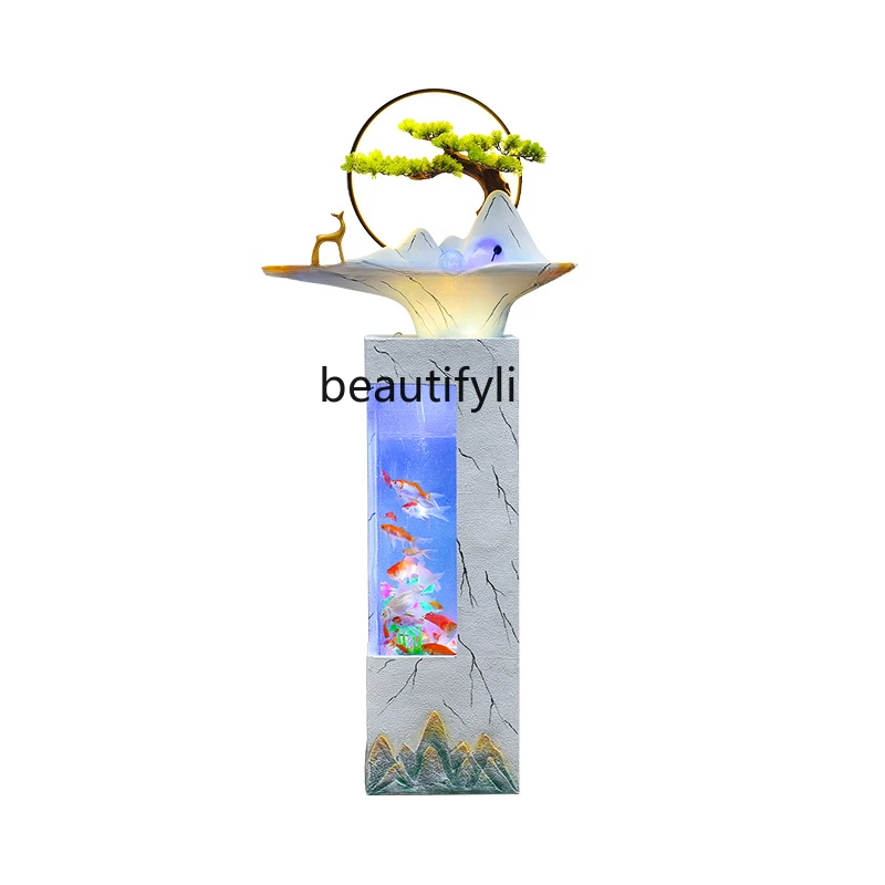 Sofa Decoration Floor Fish Tank Flowing Water Ornaments Circulating Water Modern Minimalist Living Room Fortune Office
Sofa Decoration Floor Fish Tank Flowing Water Ornaments Circulating Water Modern Minimalist Living Room Fortune Office
