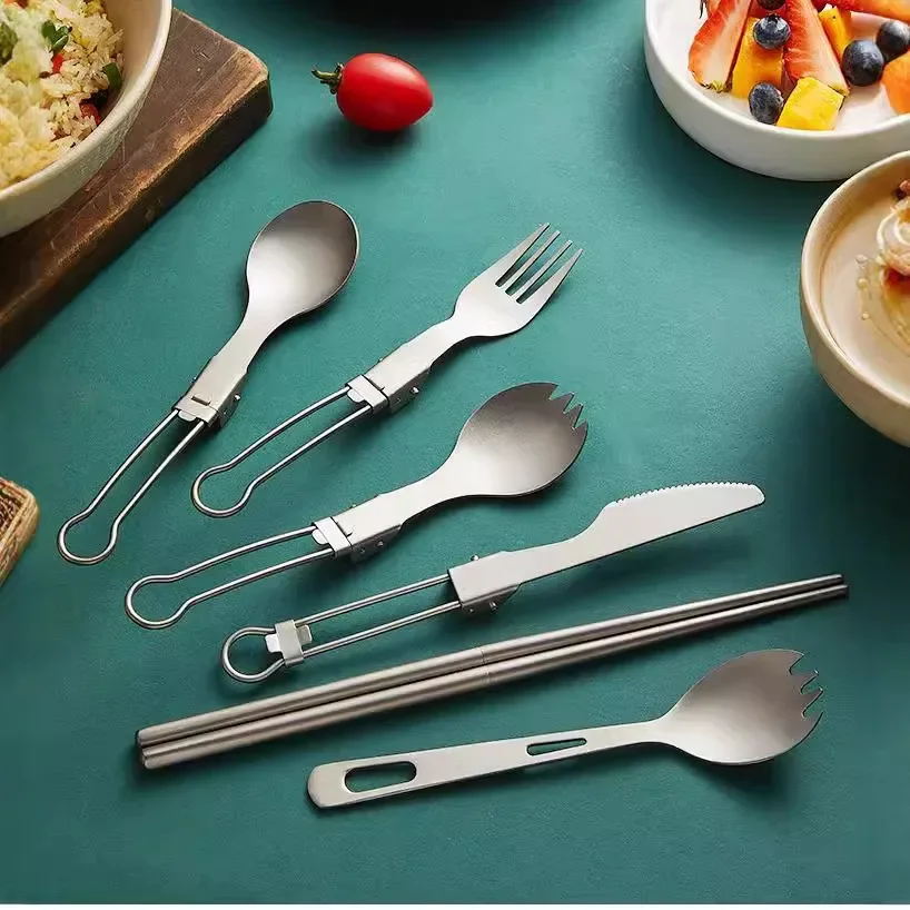 Portable Pure Titanium Folding Utensil Set: Spoon, Fork & Chopsticks for Outdoor Camping
Portable Pure Titanium Folding Utensil Set: Spoon, Fork & Chopsticks for Outdoor Camping
