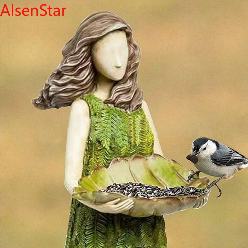 Fairy Tale Forest Girl Bird Feeder Resin Craft Ornament Outdoor Garden Statues Artistic Figurine Courtyard Lawn Decoration
Fairy Tale Forest Girl Bird Feeder Resin Craft Ornament Outdoor Garden Statues Artistic Figurine Courtyard Lawn Decoration