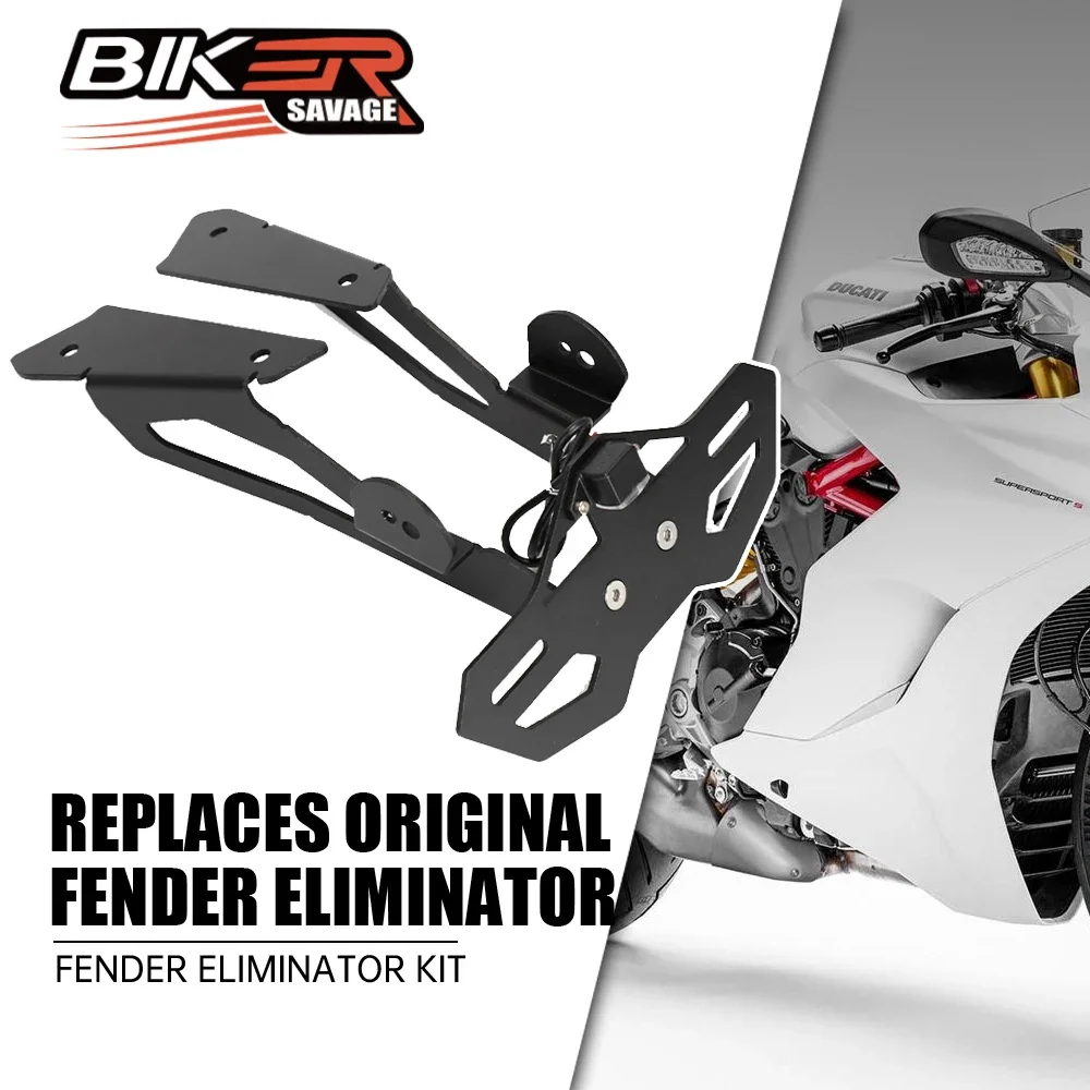 For DUCATI Super Sport 939 2017-2020 Fender Eliminator LED Light Motorcycle Rear Tail Tidy Kit License Plate Holder Bracket CNC
For DUCATI Super Sport 939 2017-2020 Fender Eliminator LED Light Motorcycle Rear Tail Tidy Kit License Plate Holder Bracket CNC