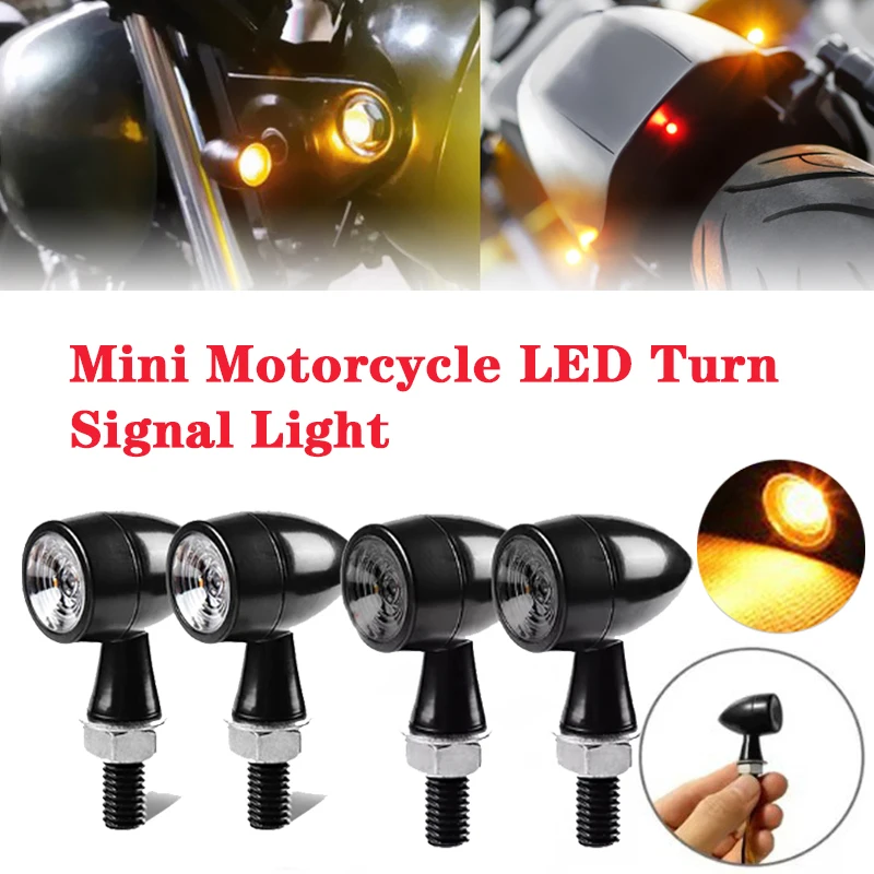 Mini Motorcycle LED Turn Signal Light Red Brake Lamp DRL Flashing Indicator Bullet Clignotant Moto For Honda For Cafe Racer 12V
Mini Motorcycle LED Turn Signal Light Red Brake Lamp DRL Flashing Indicator Bullet Clignotant Moto For Honda For Cafe Racer 12V