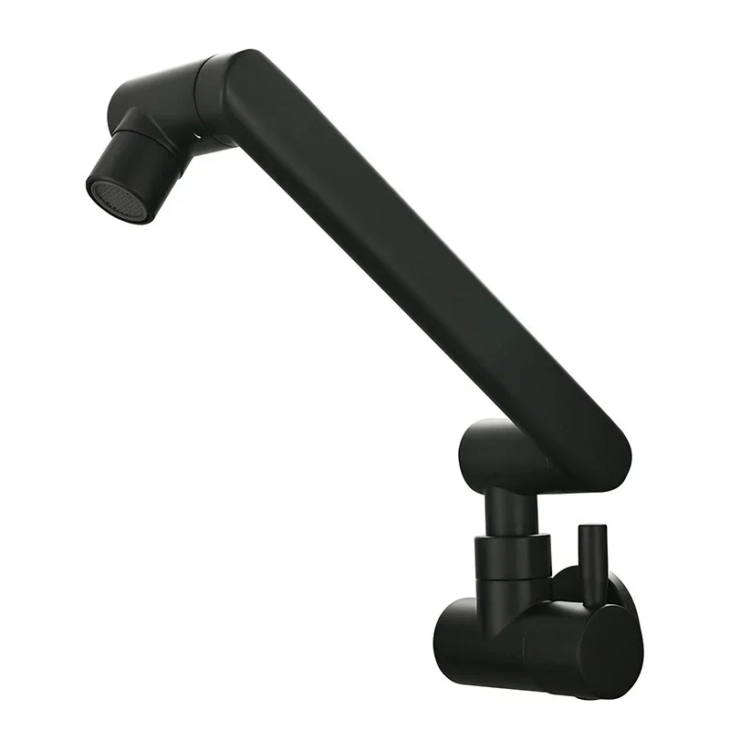 Black Wall Mounted Pot Filler Tap Foldable Rotating Kitchen Faucet Single Cold Sink Gold Brass with Rotate Folding Spout
Black Wall Mounted Pot Filler Tap Foldable Rotating Kitchen Faucet Single Cold Sink Gold Brass with Rotate Folding Spout