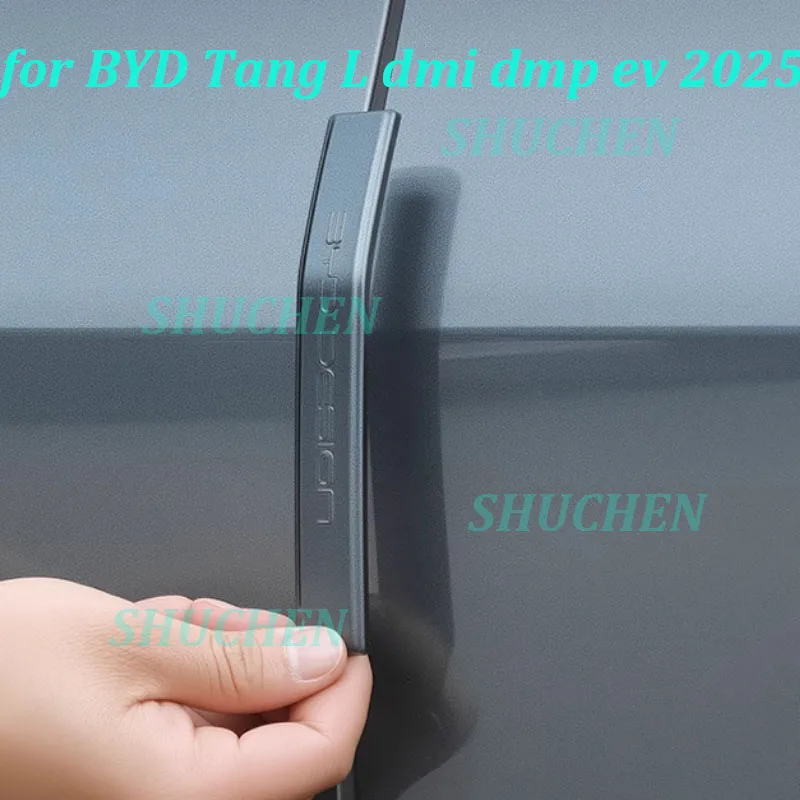 Накладка на бампер двери автомобиля для BYD Tang L DMI DMP EV 2025, защита от столкновений и царапин, ABS, внешние аксессуары 
Накладка на бампер двери автомобиля для BYD Tang L DMI DMP EV 2025, защита от столкновений и царапин, ABS, внешние аксессуары