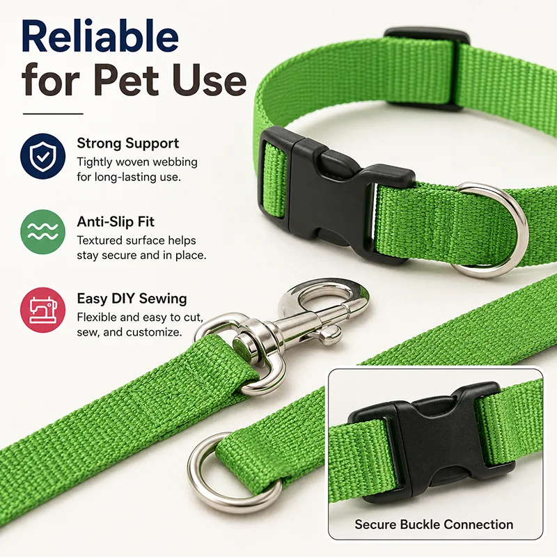 1Roll 45M 10mm Colorful PP Webbing 1.1mm Thick for Pet Collar Leash Harness Dog Safety Strap Woven Tape Adjustable Material Trim
1Roll 45M 10mm Colorful PP Webbing 1.1mm Thick for Pet Collar Leash Harness Dog Safety Strap Woven Tape Adjustable Material Trim