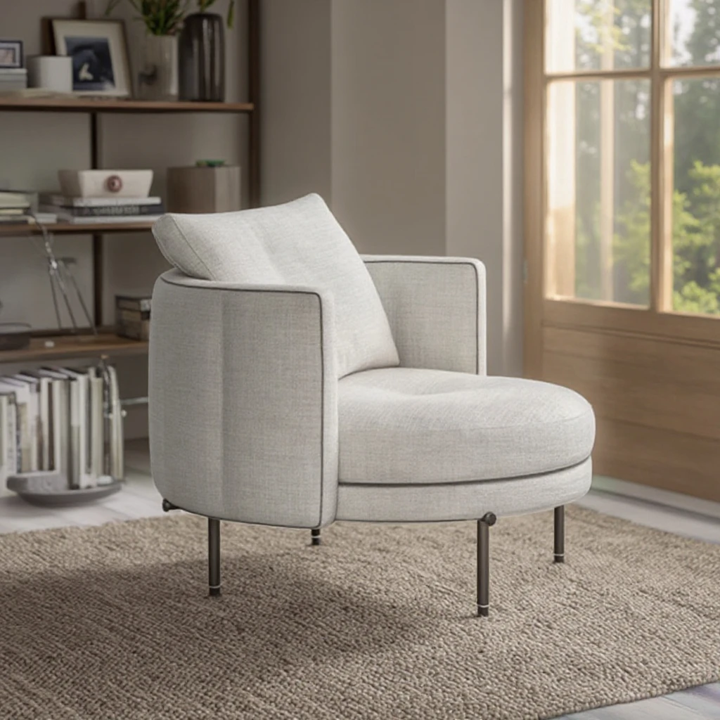 Nordic Living Room Chair Fabric Luxury Single Seater Sofa Accent Lounge Chairs Lazy Armchair
Nordic Living Room Chair Fabric Luxury Single Seater Sofa Accent Lounge Chairs Lazy Armchair