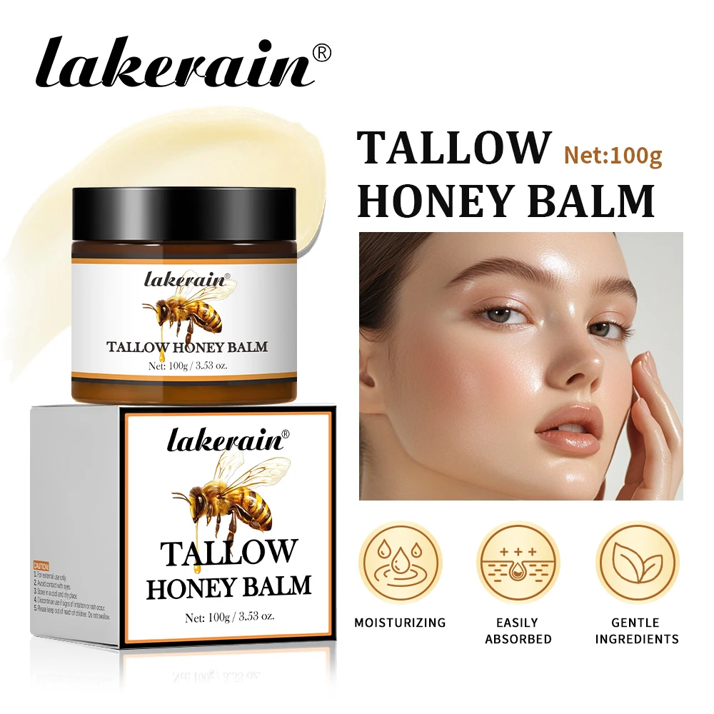 Lakerain Tallow Honey Balm Whole Body Skin Moisturizing Fast Absorption Smooth Skin Beef Tallow Cream for Dryness Itchiness Skin
Lakerain Tallow Honey Balm Whole Body Skin Moisturizing Fast Absorption Smooth Skin Beef Tallow Cream for Dryness Itchiness Skin