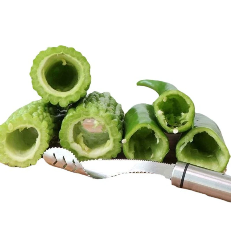 Stainless Steel Household Tiger Skin Green Pepper Cut Pepper To Core Seeded Vegetable Slicer Tomato Core Remover Deseeder Tool
Stainless Steel Household Tiger Skin Green Pepper Cut Pepper To Core Seeded Vegetable Slicer Tomato Core Remover Deseeder Tool