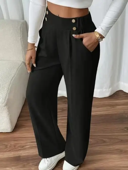 2025 women's new style of hanging floor length casual pants, high waisted pants, loose temperament straight leg women's pants
2025 women's new style of hanging floor length casual pants, high waisted pants, loose temperament straight leg women's pants