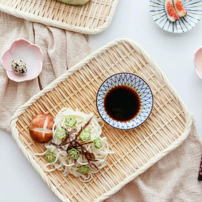 Bamboo Basket Simple Buckwheat Noodles Cold Noodles Handmade Plate Bamboo Woven Storage Platos Snacks Dry Fruit Trays Decoration
Bamboo Basket Simple Buckwheat Noodles Cold Noodles Handmade Plate Bamboo Woven Storage Platos Snacks Dry Fruit Trays Decoration