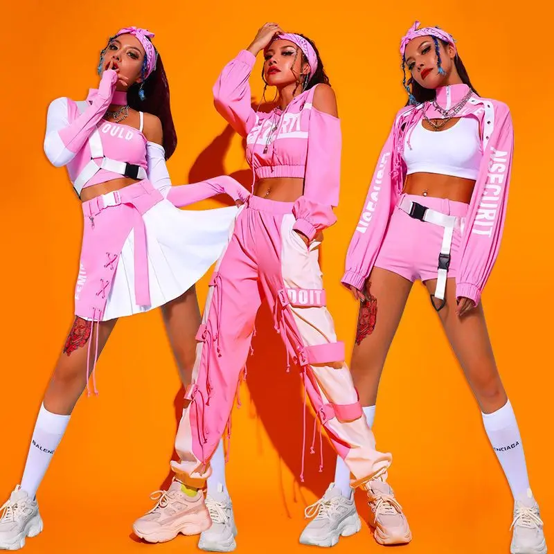 Hip Hop Dance Clothes Ds Performance Dress jazz Women's New Suit Pink Dj Costume Costumes Group Dance Team Gogo Lead Dance Dress
Hip Hop Dance Clothes Ds Performance Dress jazz Women's New Suit Pink Dj Costume Costumes Group Dance Team Gogo Lead Dance Dress