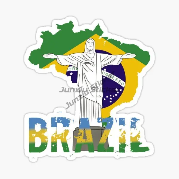 BR Brazil Flag Map Redeemer PVC Creative Car Stickers for Car Bicycle Window Helmet Wall Fridge Decoration
BR Brazil Flag Map Redeemer PVC Creative Car Stickers for Car Bicycle Window Helmet Wall Fridge Decoration