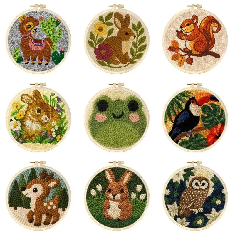 punch needle embroidery Cartoon Cute Animals Diy Punch Needle Kit Embroidery Poke Yarn Painting Arts DIY Needlework Set Sewing K
punch needle embroidery Cartoon Cute Animals Diy Punch Needle Kit Embroidery Poke Yarn Painting Arts DIY Needlework Set Sewing K