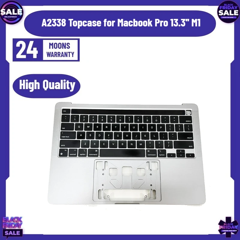 Laptop A2338 Palm Rest Bottom Shell for Macbook Pro 13.3'' M1 Top Case Palmrest with Keyboard US English
Laptop A2338 Palm Rest Bottom Shell for Macbook Pro 13.3'' M1 Top Case Palmrest with Keyboard US English