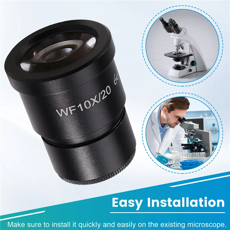 A39I-2PCS WF10X-20MM Wide-Angle High Eyepoint Ocular For Binocular Trinocular Stereo Microscope Installation Interface
A39I-2PCS WF10X-20MM Wide-Angle High Eyepoint Ocular For Binocular Trinocular Stereo Microscope Installation Interface