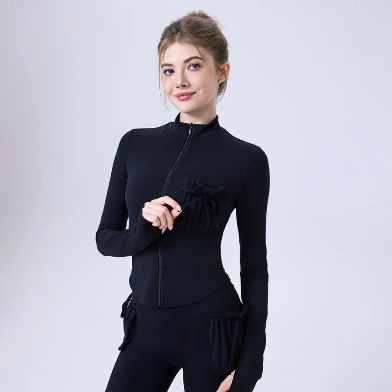 2026 Бег, тренировка, йога, фитнес, спортивная одежда с длинными рукавами для женщин, с карманами, облегающая теплая утягивающая куртка
2026 Бег, тренировка, йога, фитнес, спортивная одежда с длинными рукавами для женщин, с карманами, облегающая теплая утягивающая куртка