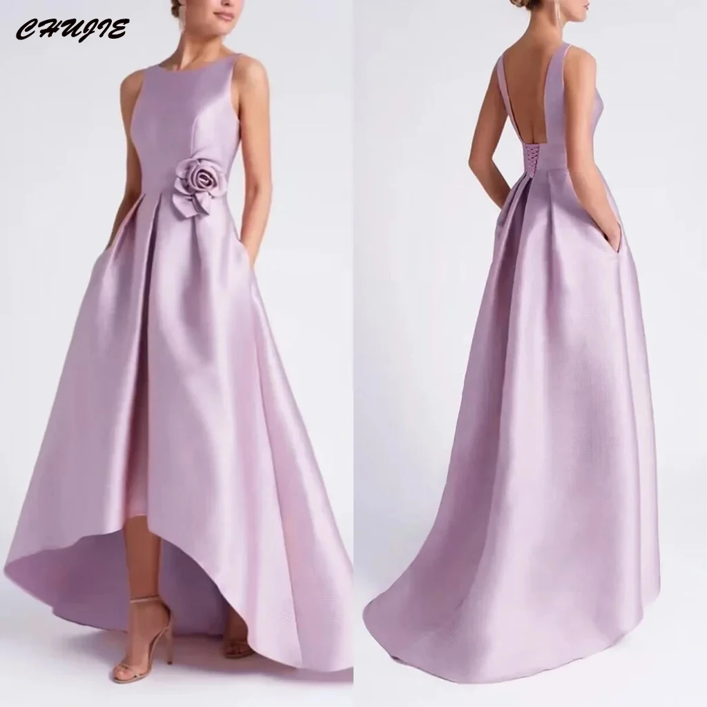 Customized Elegant Sleeveless Prom Dresses Simple Satin Ball Gown Evening Vestidos Flower Formal Wedding Party Birthday Dress
Customized Elegant Sleeveless Prom Dresses Simple Satin Ball Gown Evening Vestidos Flower Formal Wedding Party Birthday Dress