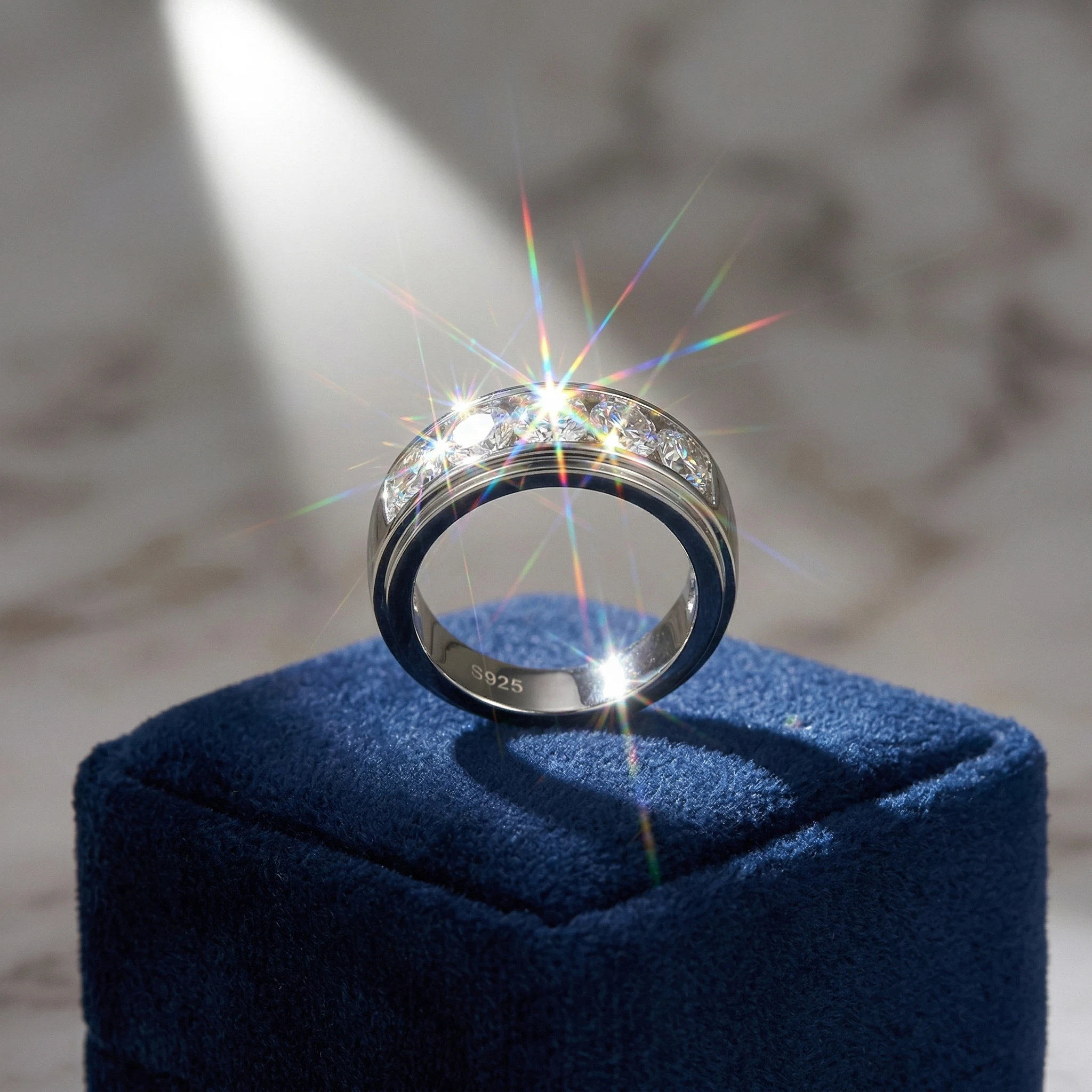 2 Carat D Color VVS1 Moissanite Ring, 925 Sterling Silver, Unisex, Jewelry Gift, Pass Diamond Tester, With Certificate
2 Carat D Color VVS1 Moissanite Ring, 925 Sterling Silver, Unisex, Jewelry Gift, Pass Diamond Tester, With Certificate