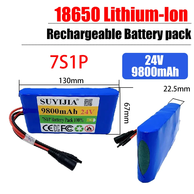 Electric bicycle battery7S1P 24V 9800 mAh BMS Small electric wheelbarrow lithium-ion battery pack package built-in 18650 battery
Electric bicycle battery7S1P 24V 9800 mAh BMS Small electric wheelbarrow lithium-ion battery pack package built-in 18650 battery