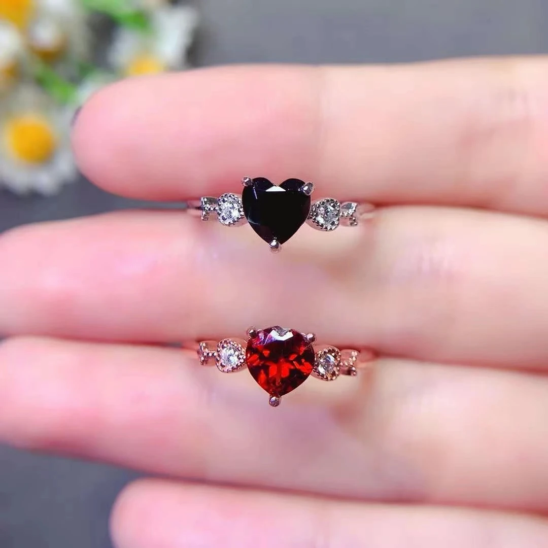 Classic Heart Shape Gemstone Ring 6mm 0.6ct Natural Garnet Spinel Ring 18K Gold Plated 925 Silver Spinel Garnet Jewelry
Classic Heart Shape Gemstone Ring 6mm 0.6ct Natural Garnet Spinel Ring 18K Gold Plated 925 Silver Spinel Garnet Jewelry