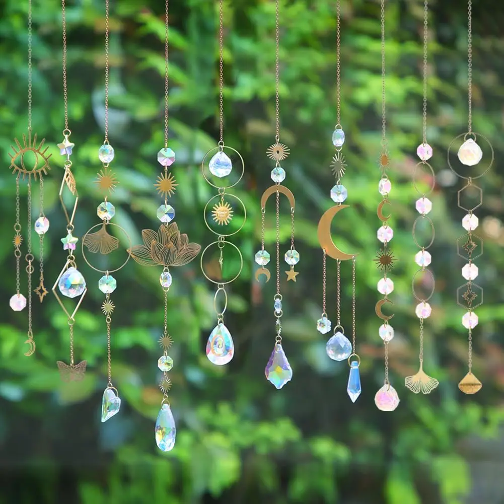 10Pieces Colorful Crystals Suncatcher Hanging Sun Catcher with Chain Pendant Ornament Crystal Balls for Window Home GardenDecor
10Pieces Colorful Crystals Suncatcher Hanging Sun Catcher with Chain Pendant Ornament Crystal Balls for Window Home GardenDecor