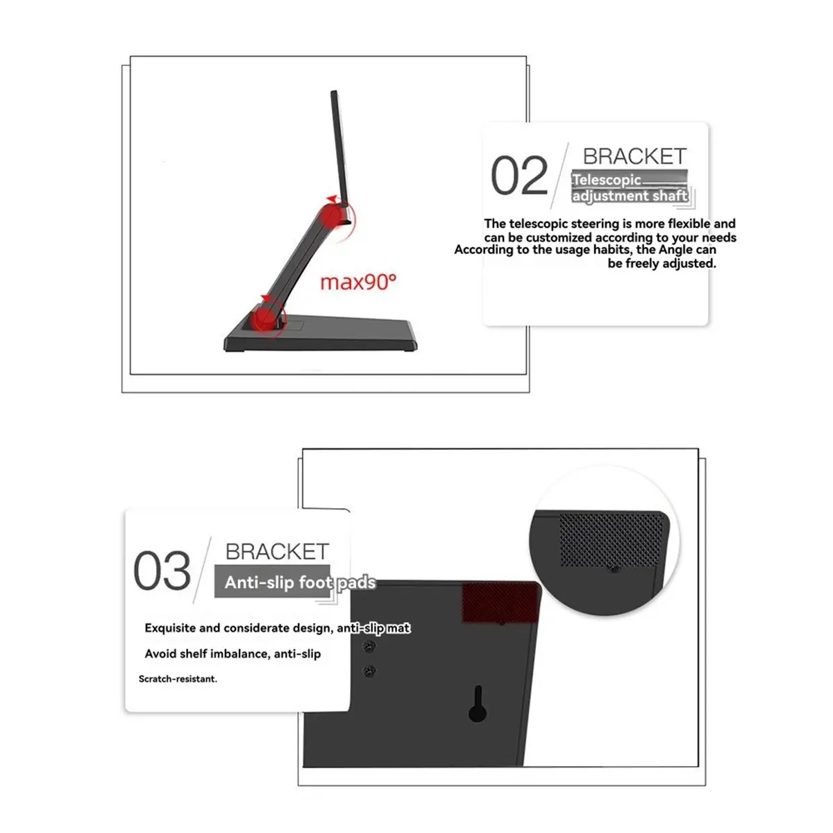 Новая регулируемая универсальная подставка для монитора 2026 года для экранов 10-24 дюймов, складной держатель для ПК с креплением
Новая регулируемая универсальная подставка для монитора 2026 года для экранов 10-24 дюймов, складной держатель для ПК с креплением