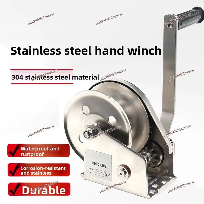 304 Stainless Steel Hand Winch 1600 Pounds Two-way Self-locking Manual Winch Sewage Small Rust-proof Crane
304 Stainless Steel Hand Winch 1600 Pounds Two-way Self-locking Manual Winch Sewage Small Rust-proof Crane