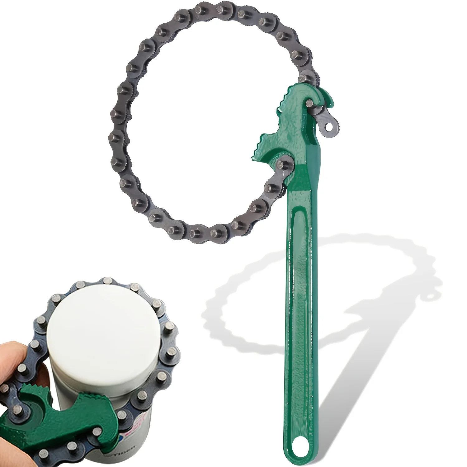 9In Heavy Duty Ratcheting Chain Wrench Reversible Oil Filter Tool Pipe Fittings Tools Fit Max 5 Inch Diameter With Toothed Chain
9In Heavy Duty Ratcheting Chain Wrench Reversible Oil Filter Tool Pipe Fittings Tools Fit Max 5 Inch Diameter With Toothed Chain
