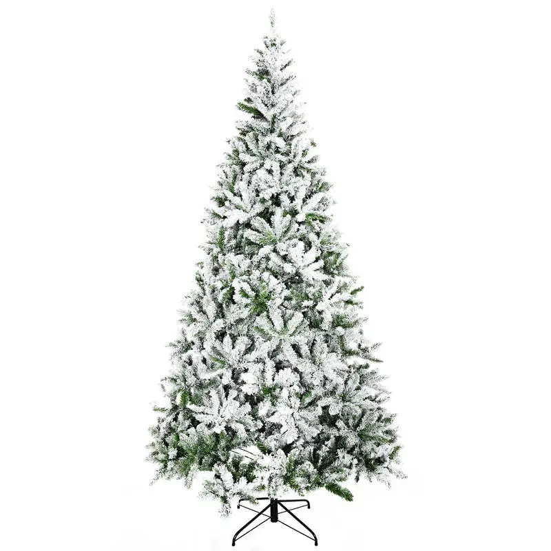 HOMCOM 9' Tall Unlit Snow Flocked Pine Artificial Christmas Tree with Realistic Branches, Green
HOMCOM 9' Tall Unlit Snow Flocked Pine Artificial Christmas Tree with Realistic Branches, Green