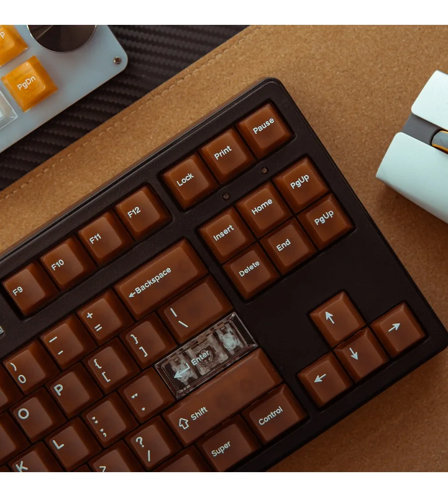 Mint Coffee PC Fog Through Keyboard Keycap 132 Keys Pad Printing Magnetic Axis Customization Original Height 61/75/87
Mint Coffee PC Fog Through Keyboard Keycap 132 Keys Pad Printing Magnetic Axis Customization Original Height 61/75/87