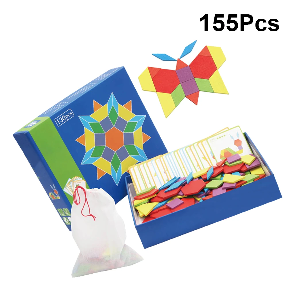 155pcs Funny Animal Shaped Tangram Kids Jigsaw Educational Early Learning Shape Color Recognition Developmental Wooden For
155pcs Funny Animal Shaped Tangram Kids Jigsaw Educational Early Learning Shape Color Recognition Developmental Wooden For