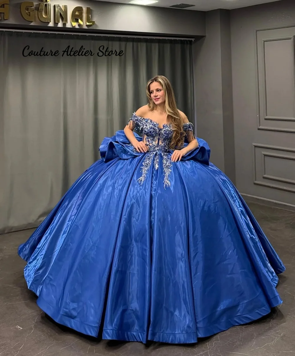 Платья для девочек на 15-летие в стиле принцессы, синие, с аппликациями, с открытыми плечами, корсетные, А-силуэт, плиссированные, на заказ
Платья для девочек на 15-летие в стиле принцессы, синие, с аппликациями, с открытыми плечами, корсетные, А-силуэт, плиссированные, на заказ