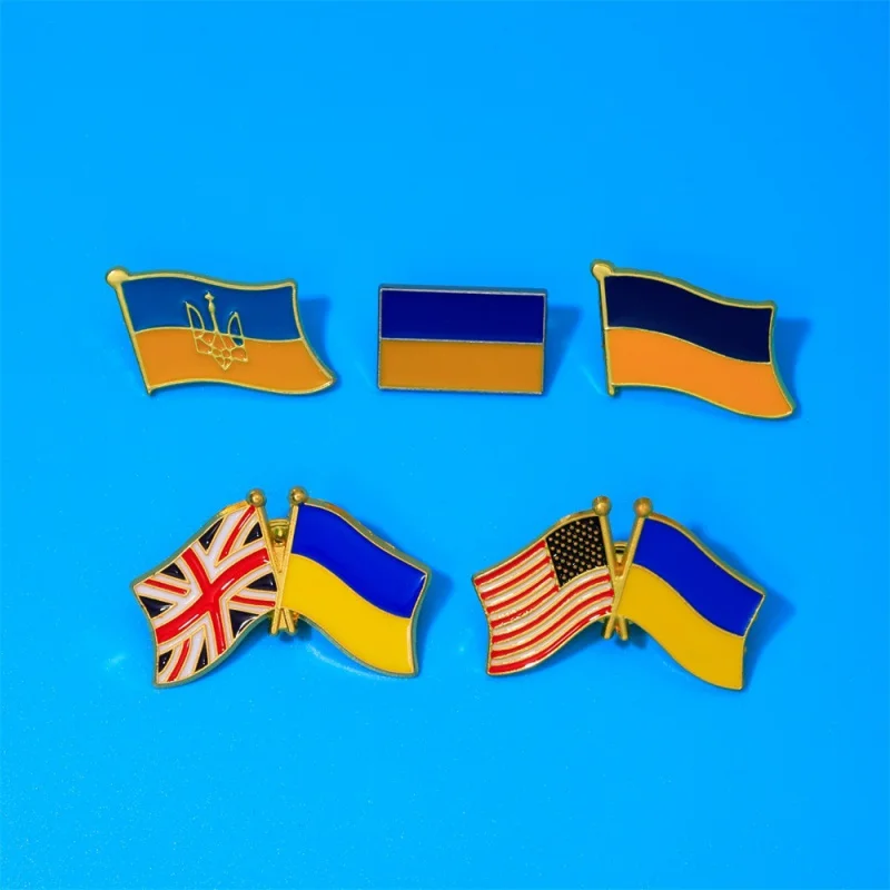 Ukrainian Flag Pin UK Ukraine Flag Badge Button Backpack Clothing Brooch For Celebration Sports Event
Ukrainian Flag Pin UK Ukraine Flag Badge Button Backpack Clothing Brooch For Celebration Sports Event
