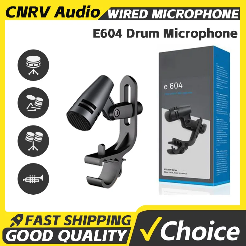 Drum Microphone E604 E602 E614 Tom Snare Cardioid Instrument Wired With Clip Arm Mount for Professional Recording
Drum Microphone E604 E602 E614 Tom Snare Cardioid Instrument Wired With Clip Arm Mount for Professional Recording