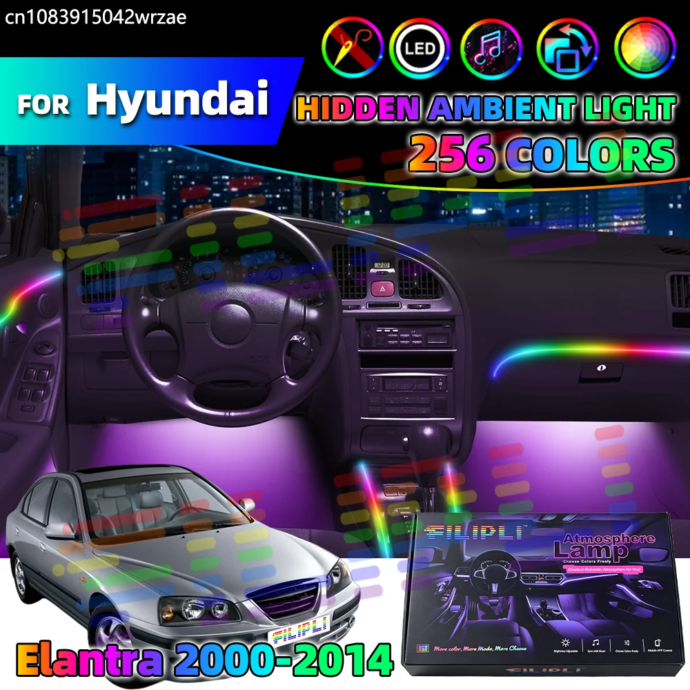 For Hyundai Elantra 2000-2014 2001 2002 2003 2004 Car Acrylic LED Ambient Lamps Auto Interior Colorful Atmosphere Lights Strip
For Hyundai Elantra 2000-2014 2001 2002 2003 2004 Car Acrylic LED Ambient Lamps Auto Interior Colorful Atmosphere Lights Strip