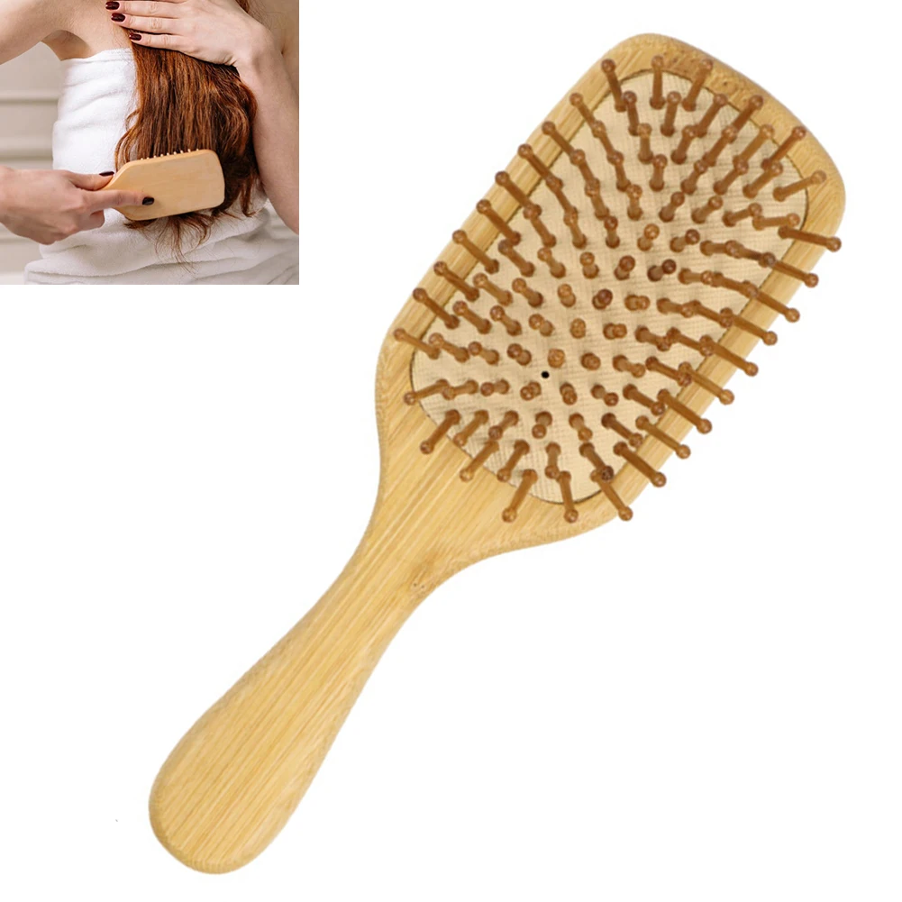 Detangling Hairbrush Bamboo Bristles Detangling Hairbrush Improves Hair Texture Bamboo Hair Brush Massage Scalp for Women & Men
Detangling Hairbrush Bamboo Bristles Detangling Hairbrush Improves Hair Texture Bamboo Hair Brush Massage Scalp for Women & Men