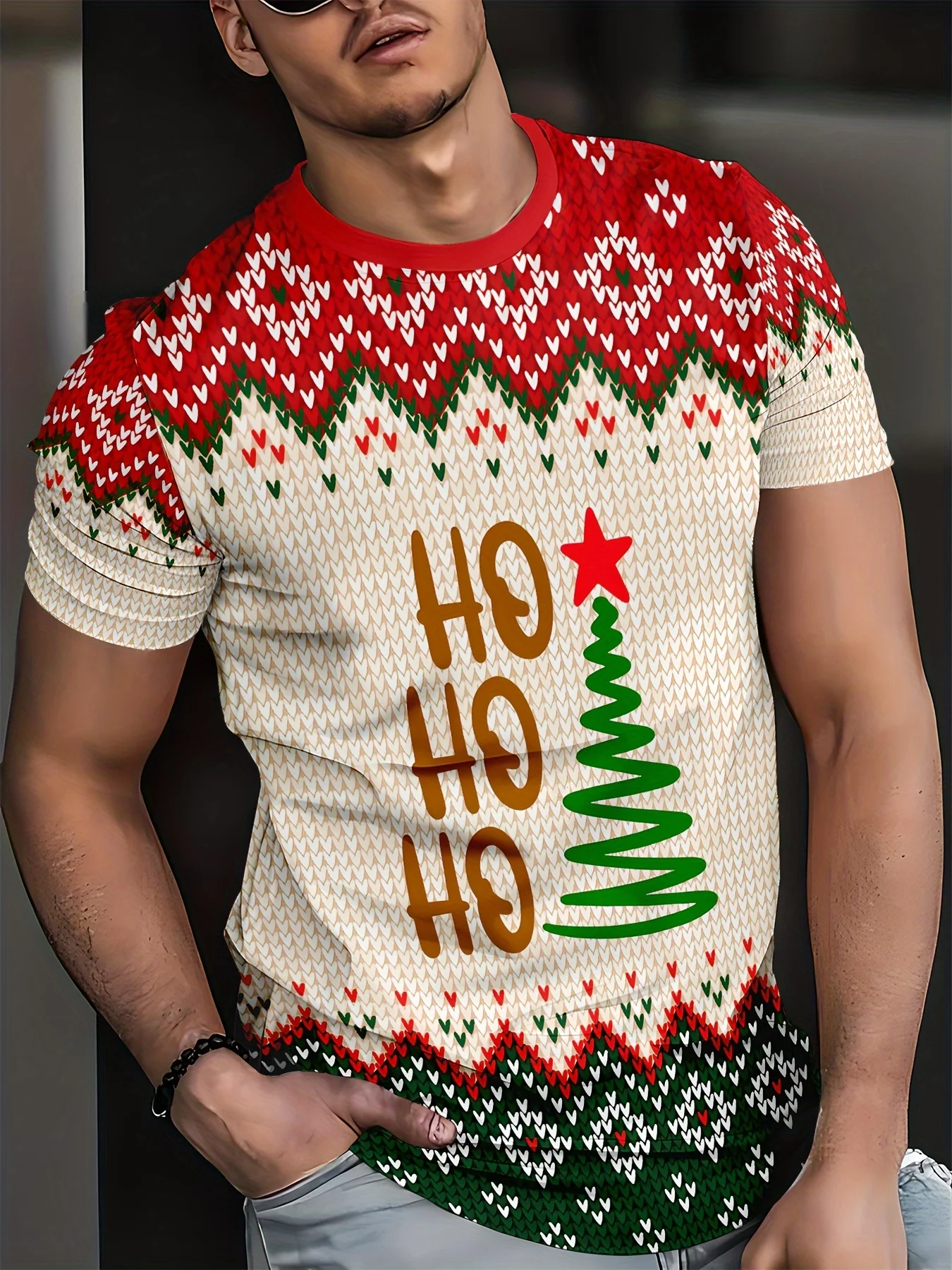 Новейшая рождественская тематическая праздничная новинка, хит продаж, повседневная и удобная мужская футболка с короткими рукавами и 3D цифровым принтом, топ
Новейшая рождественская тематическая праздничная новинка, хит продаж, повседневная и удобная мужская футболка с короткими рукавами и 3D цифровым принтом, топ