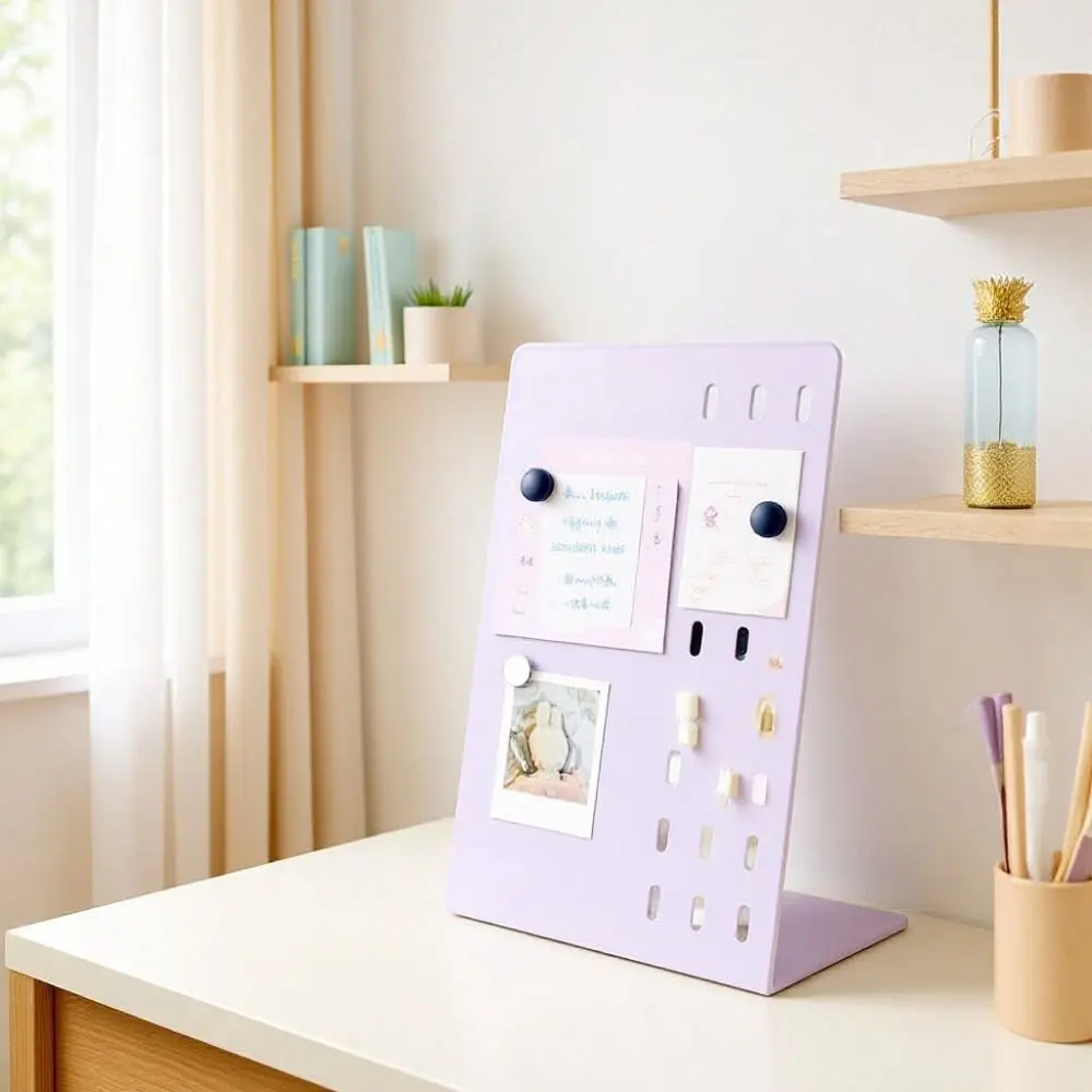 Metal Desktop Message Board with Pegboard DIY Design Magnetic Display Board Vertical Badge Notes Storage Desktop Storage Rack
Metal Desktop Message Board with Pegboard DIY Design Magnetic Display Board Vertical Badge Notes Storage Desktop Storage Rack