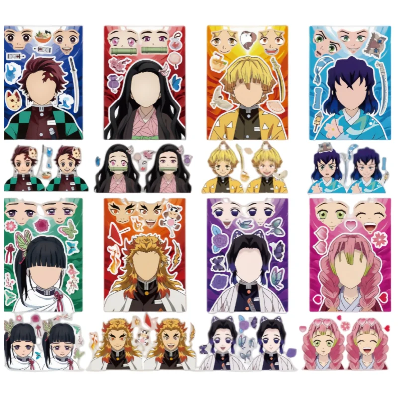 8/16sheets Cool Anime Demon Slayer Puzzle Stickers Make Your Own DIY Game Funny Cartoon Assemble Jigsaw Party Favors Gifts
8/16sheets Cool Anime Demon Slayer Puzzle Stickers Make Your Own DIY Game Funny Cartoon Assemble Jigsaw Party Favors Gifts