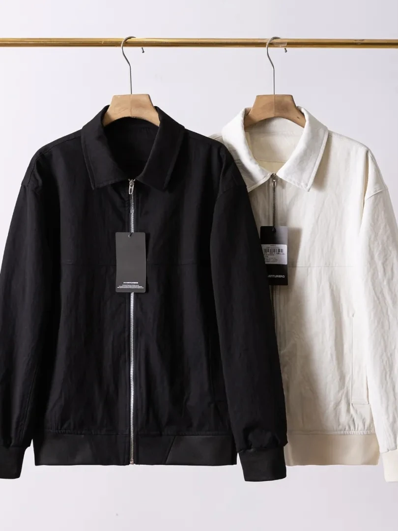 Модная мужская куртка из высококачественного хлопка свободного кроя с воротником, осенняя универсальная удобная верхняя одежда на молнии
Модная мужская куртка из высококачественного хлопка свободного кроя с воротником, осенняя универсальная удобная верхняя одежда на молнии