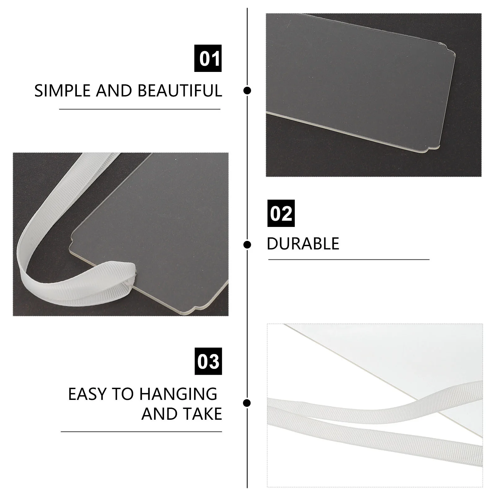 3Pcs Acrylic Wedding Reserved Signs Hanging Tags Simple Elegant Chair Decor Romantic Atmosphere Reserved Signs for Wedding
3Pcs Acrylic Wedding Reserved Signs Hanging Tags Simple Elegant Chair Decor Romantic Atmosphere Reserved Signs for Wedding