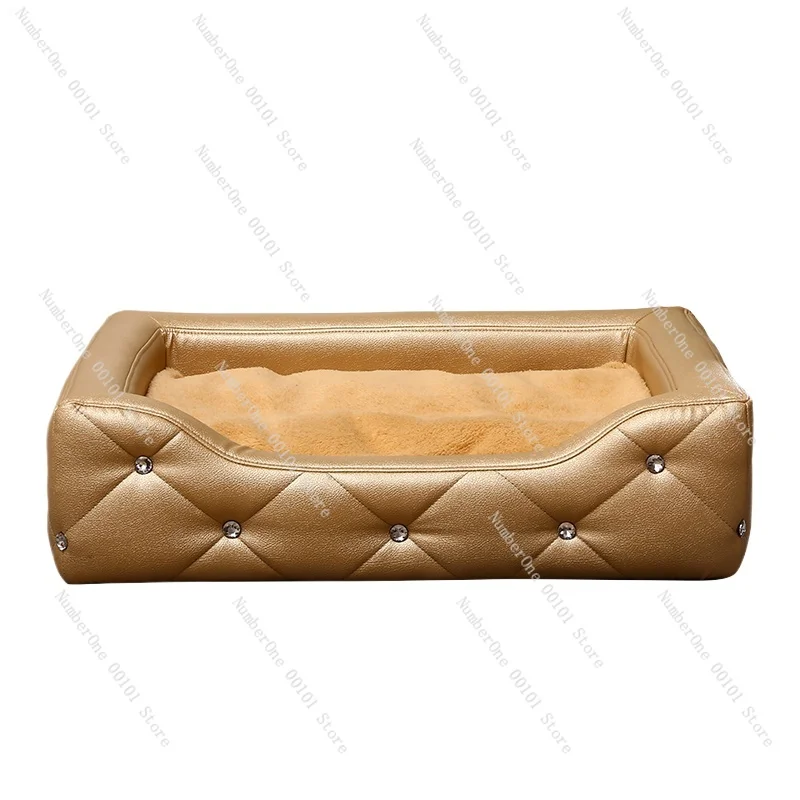 Removable and washable pet sofa bed, leather cushion for golden retrievers and teddies, large medium sizes four-season universal
Removable and washable pet sofa bed, leather cushion for golden retrievers and teddies, large medium sizes four-season universal