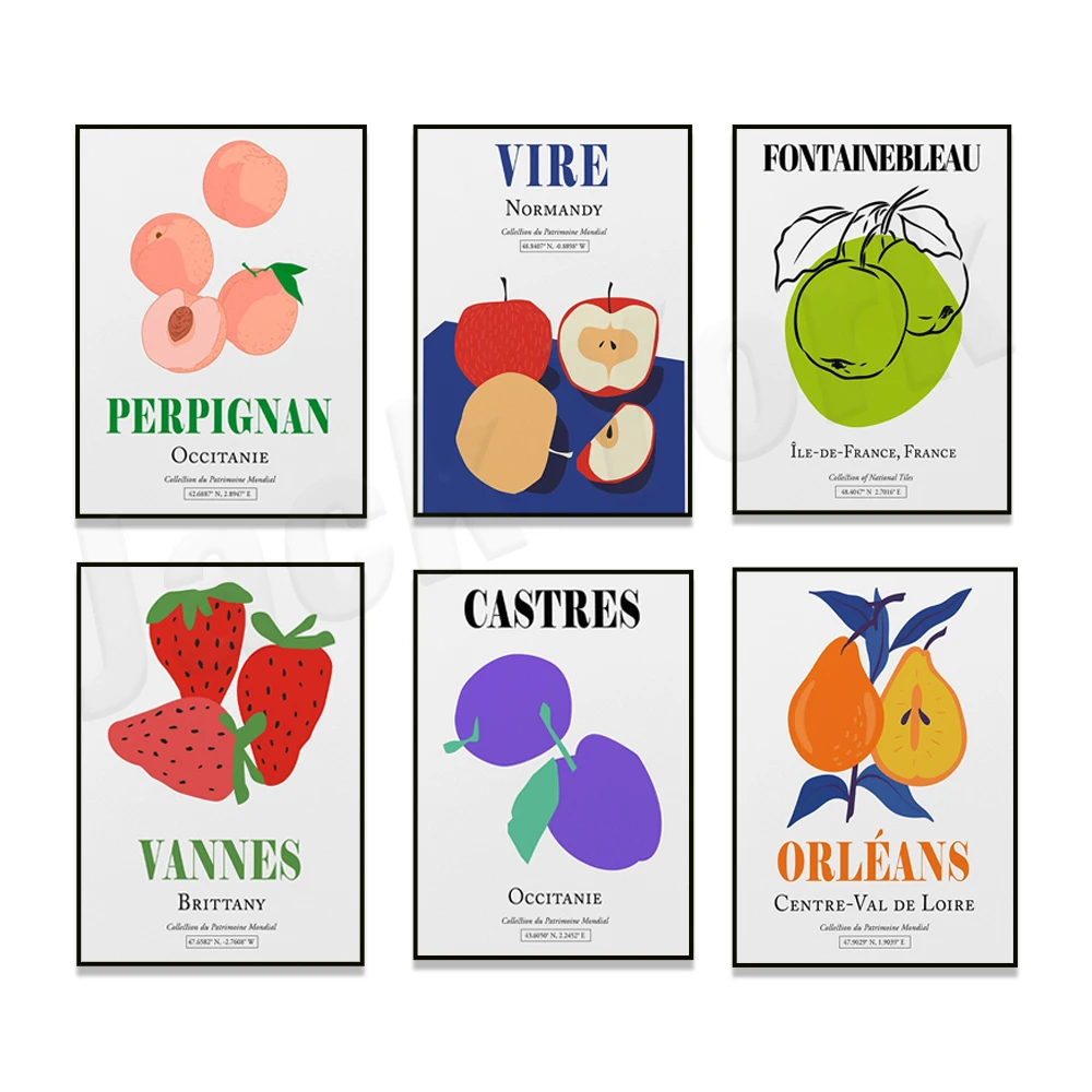Vernon-Normandy, Center Orleans, Manloire region, Brignol-de-Provence, peaches, fruits abstract aesthetic France travel poster
Vernon-Normandy, Center Orleans, Manloire region, Brignol-de-Provence, peaches, fruits abstract aesthetic France travel poster