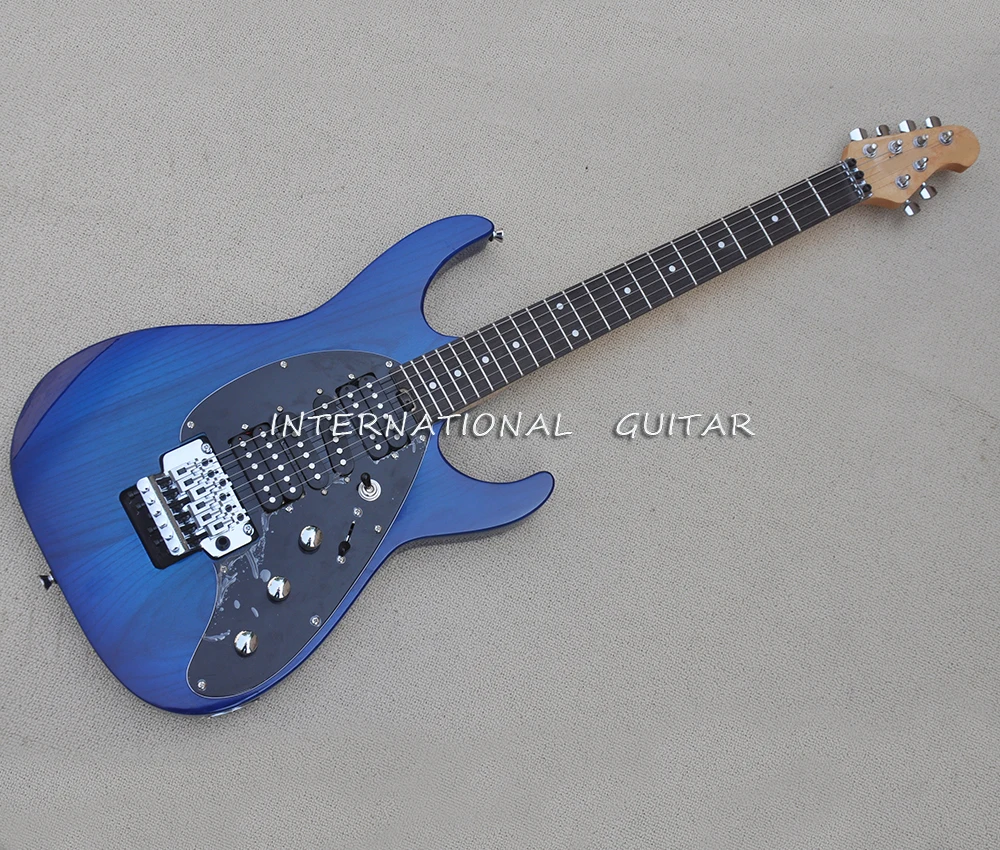 6 Strings Blue Ash Electric Guitar with Tremolo Bridge,Rosewood Fretboard,Customizable
6 Strings Blue Ash Electric Guitar with Tremolo Bridge,Rosewood Fretboard,Customizable