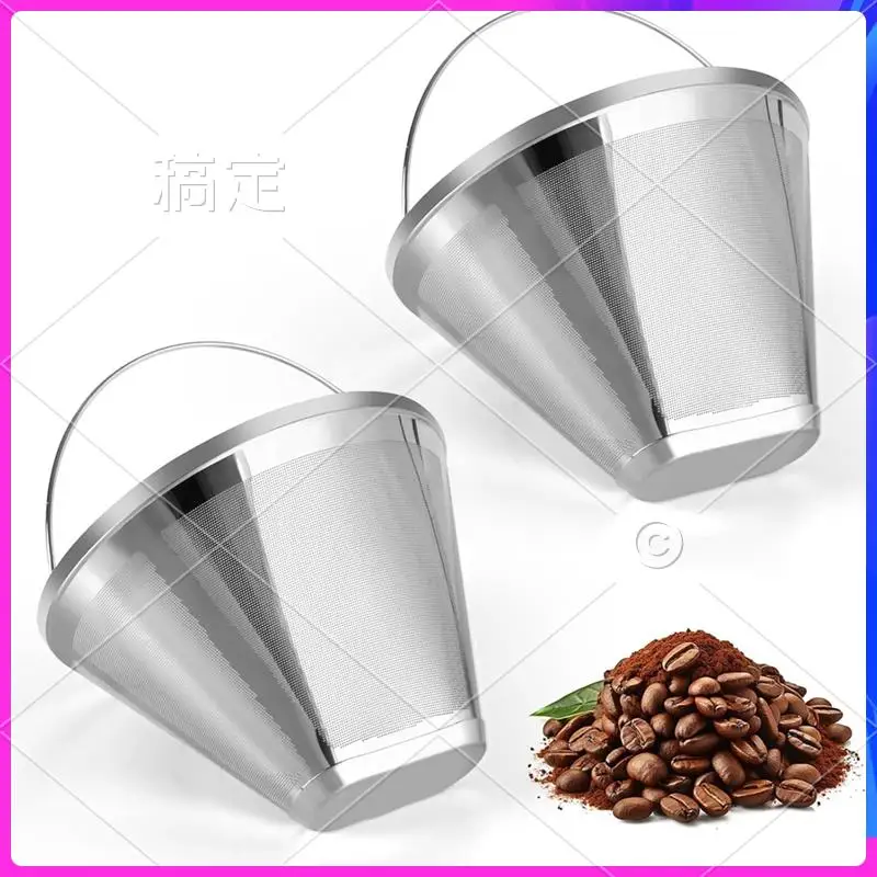 AU-Stainless Steel Coffee Filter, Suitable For Coffee Filter Replacement, 4 Cone Permanent Coffee Filter 2Pcs
AU-Stainless Steel Coffee Filter, Suitable For Coffee Filter Replacement, 4 Cone Permanent Coffee Filter 2Pcs